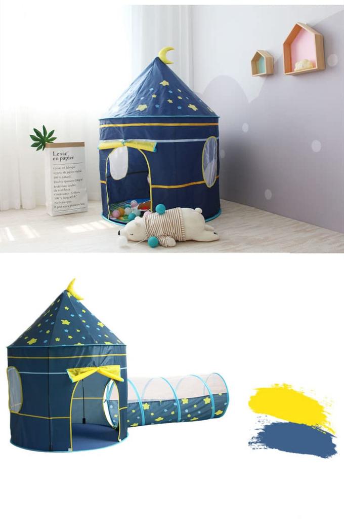 Floving 3-in-1 Kids' Tent Set, Foldable and Easy To Set Up, Kids Tent, Ball Pit, Indoor Play Tent House, Ball Tent, Carrying Bag Included, Marine Worl