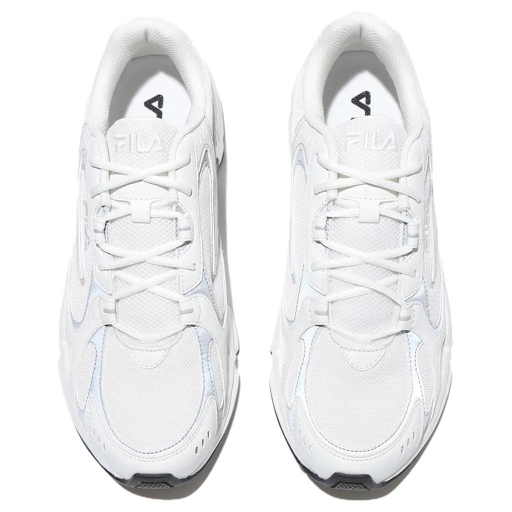 Fila Recharge Abrasion Resistant Low Top Casual Shoes Unisex White Gray 1RM02860G100