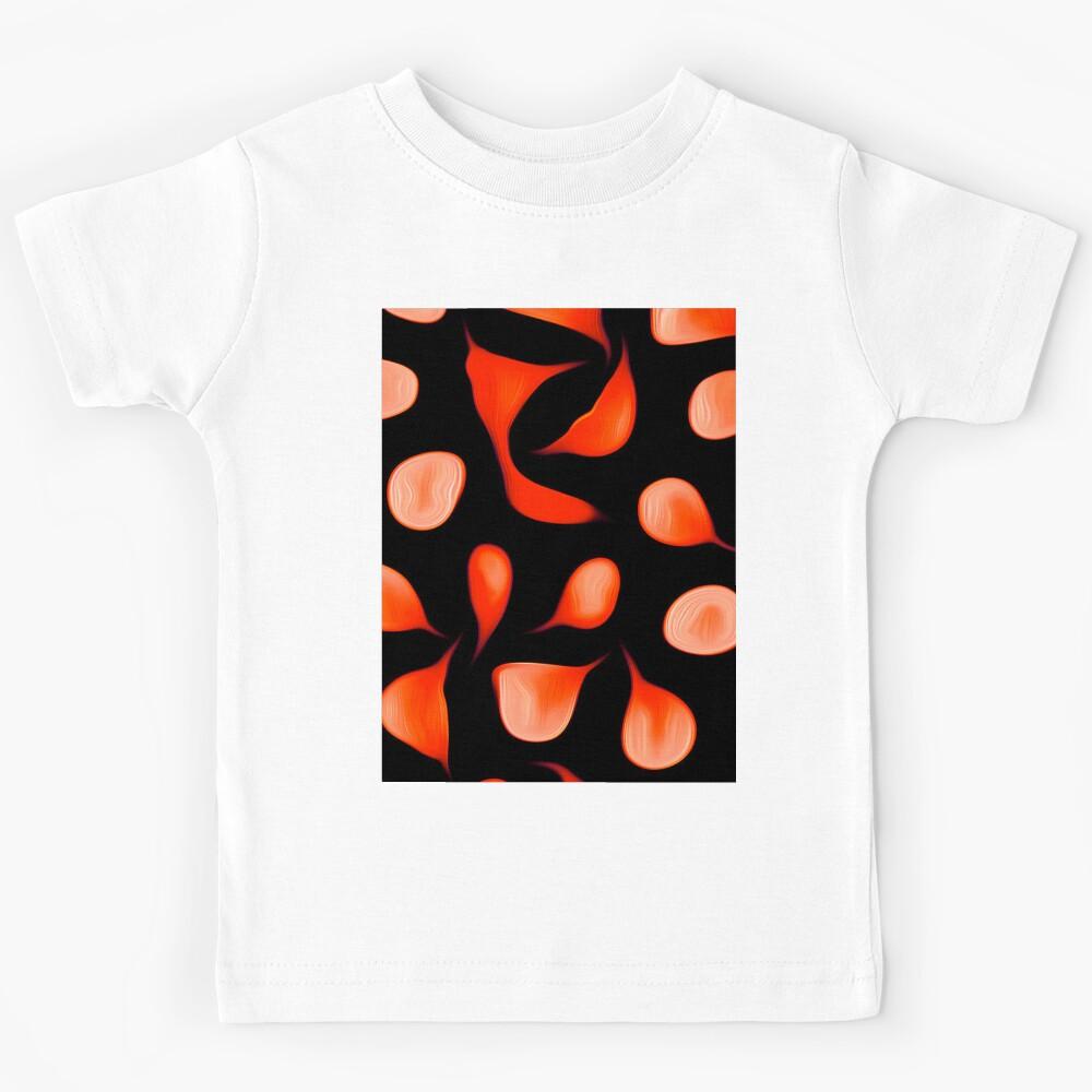 Tiny Orange Dot Leaves Kids T-Shirt 100
