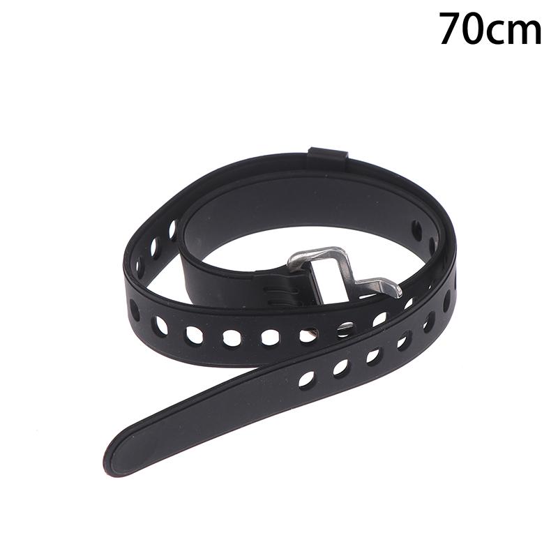 Travel Compact Tied Belt Durable Silicone Fixed Cargo Tie Down Luggage Lash Belt Strap Camping Hiking Cargo Storage Belt Buckle