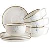 Maser Pintar Blue/beige Coffee Cup Set, 8 Pieces (935202)
