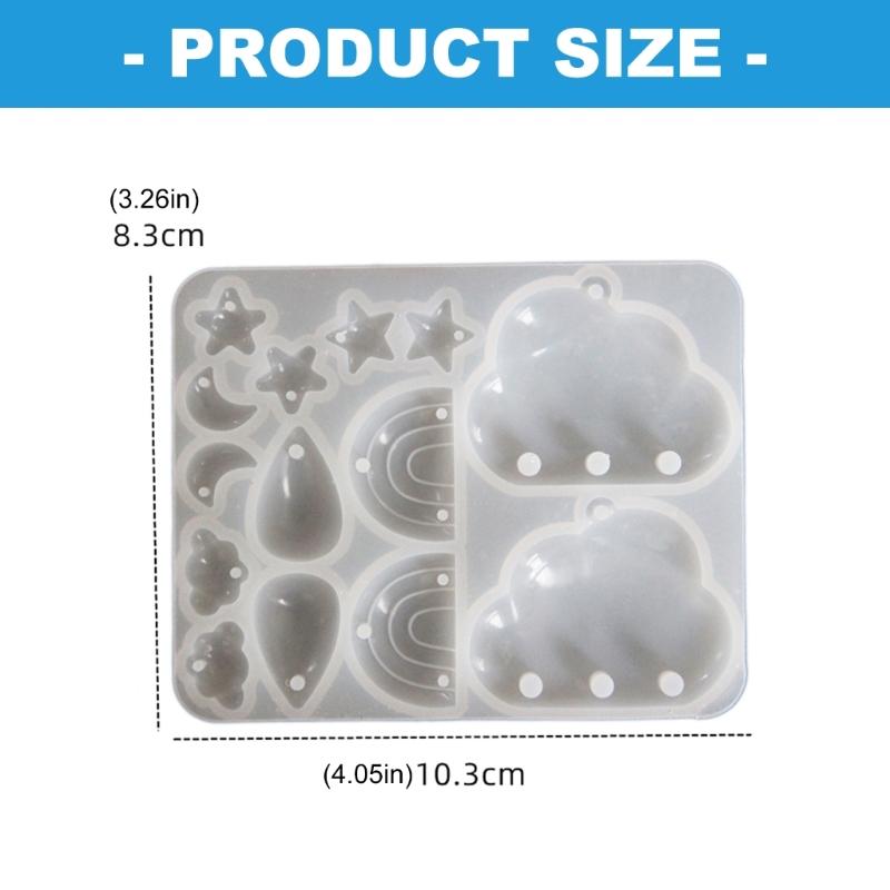Teardrop Accessories Mold Flexible Silicone Jewelry Charm Mould Epoxy Resin Accessory Making Mold for Craft Lover