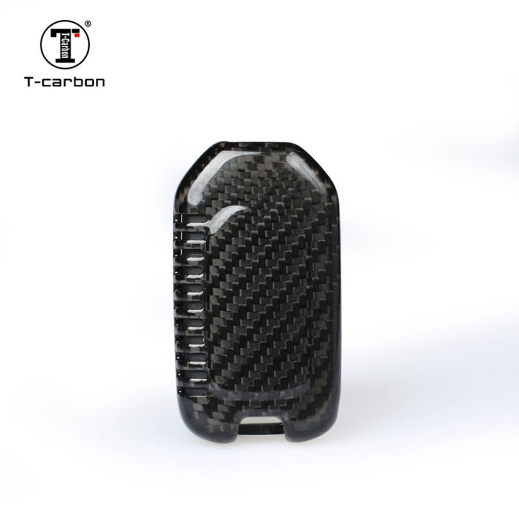 Carbon Fiber Car Key Case Cover Fit For Honda Folding Key T-Carbon Car Key Fob Shell Interior Accessories