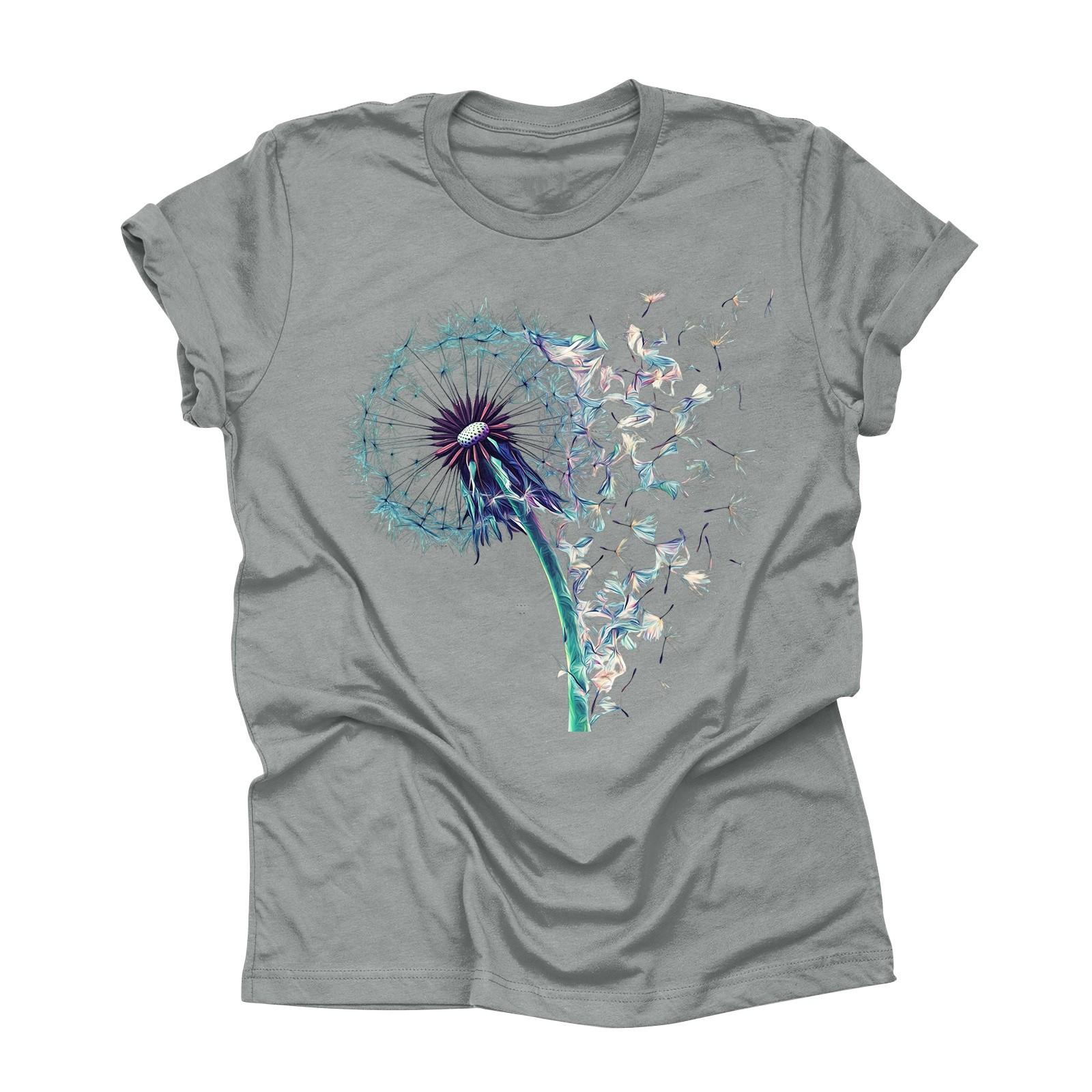 

Unisex Casual Fashion Print Crewneck Loose T-shirt L