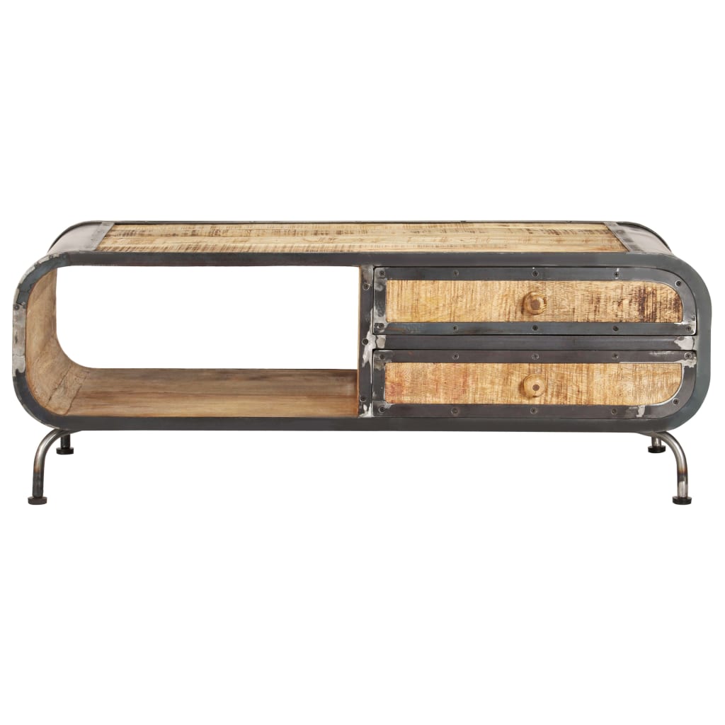 Coffee Table 100 X 50 X 35 Cm Solid Mango Wood