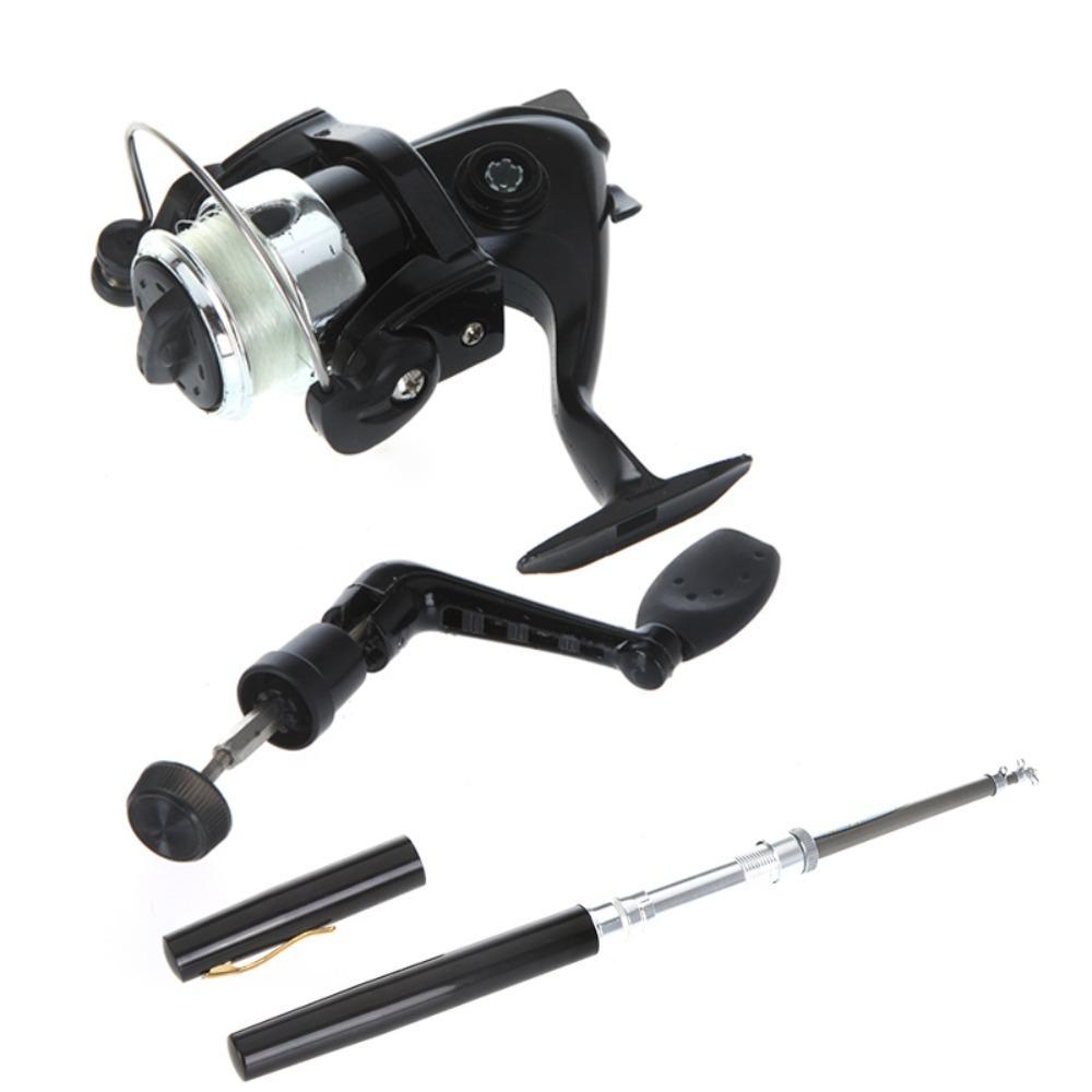 Telescopic Spinning Reel Combo Compact Pen Fishing Rod Pocket Fishing Pole Reservoir Fishing