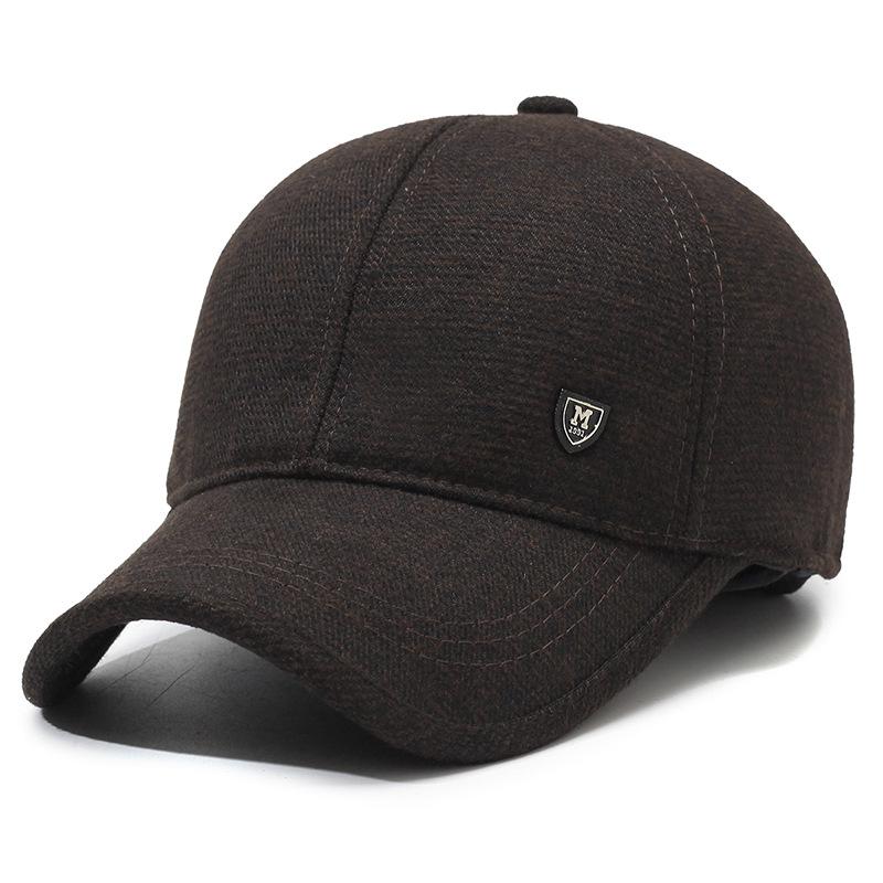 Winter New Ear Protection Cotton Hat Men'S Cold And Warm Baseball Cap Winter Middle-Aged And Elderly Dad Old Man Thickened Hat