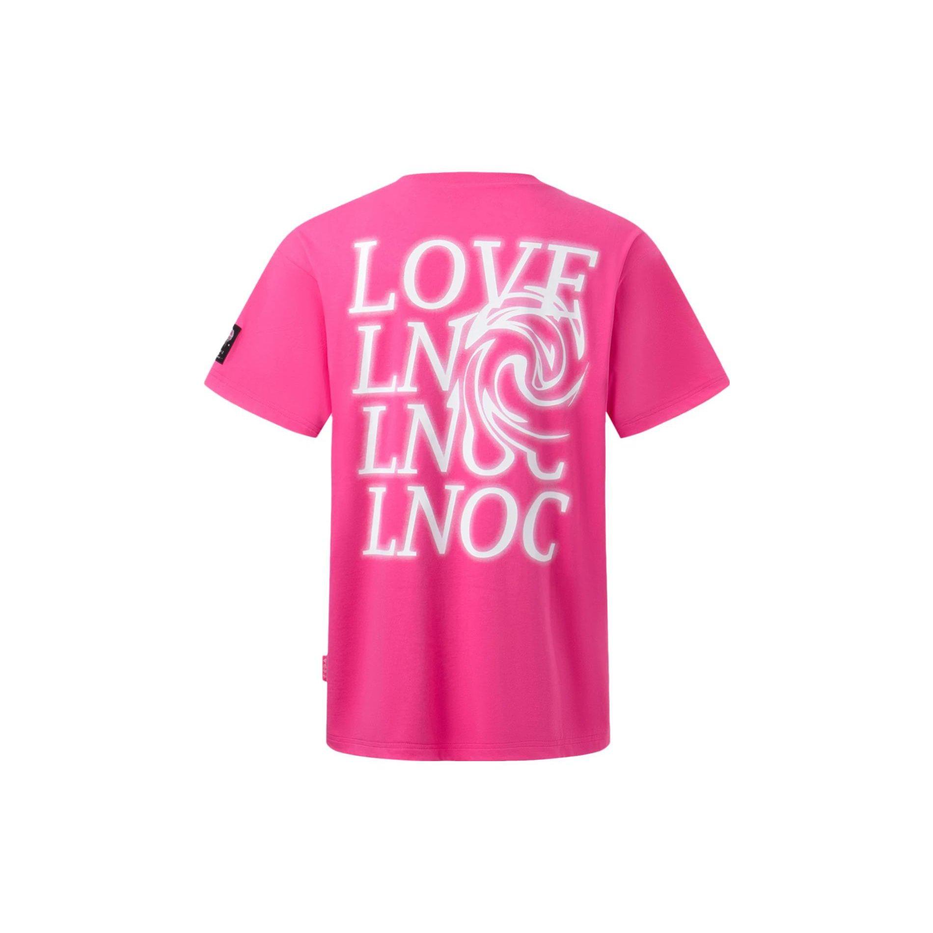 

Li Ning Однотонная футболка с принтом логотипа Свободные топы Унисекс Розовый AHST167-4 S