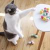 Cat Plush Ball Launcher Launch Gun Toys Boredom Relief Plush Balls 7 Colorful Bouncy Tease Cat Toys Silent Balls