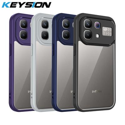 KEYSION Capa de Telefone Transparente para Infinix Note 60 Pro 5G Silicone Macio+PC Capa de Telefone Transparente à Prova de Choque para Infinix Note 60 5G