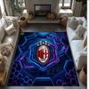 AC Mailand Bedruckter Flanell Teppich Rutschfest Weicher Polyester Boden Teppich Indoor Dekor Matte für Schlafzimmer Wohnzimmer Sofa Spielzimmer Heimdekoration