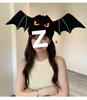 Halloween Cute Black Bat Plush Hat with Big Wings for Cosplay & Photos