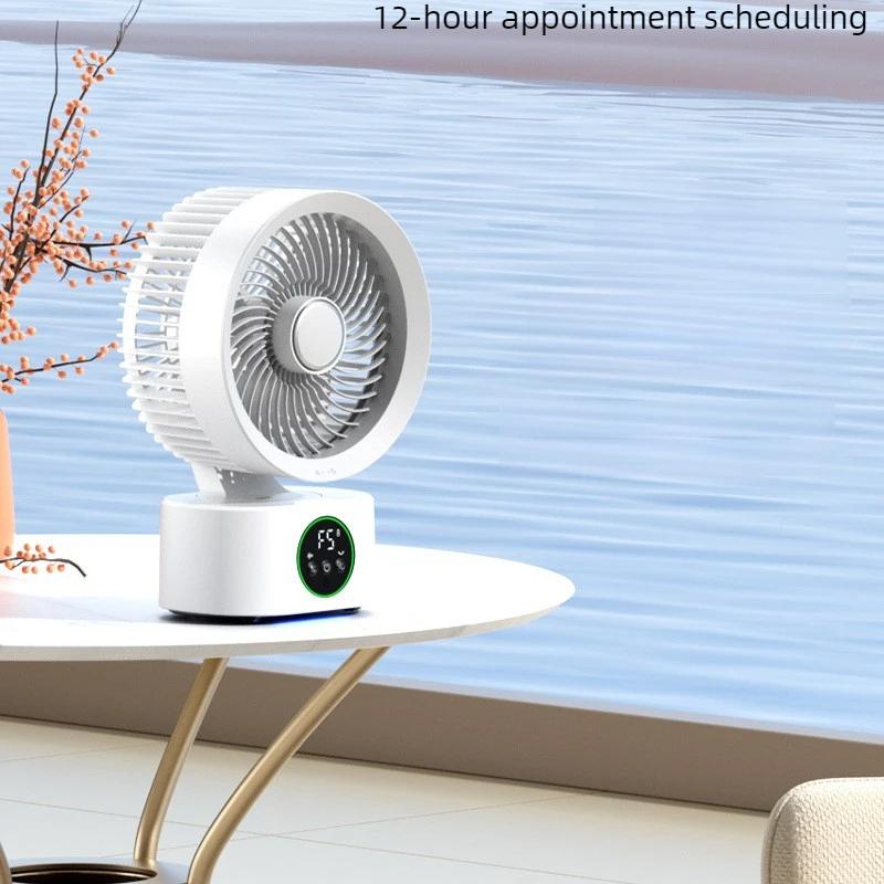 Small Cooler Rechargeable New Air Circulator Fan Home Desktop Long Lasting Power Voice Control Small Cooler Durable for Office