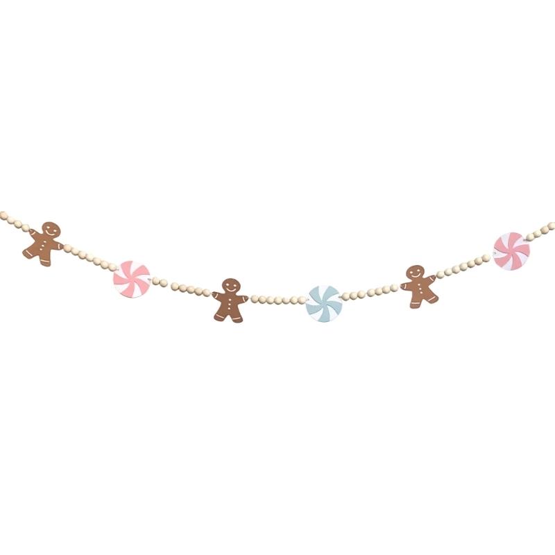 User Friendly Christmas Felt Banners Hanging Ornament for Fireplaces Window Party Decorating Reusable Holiday Hanging