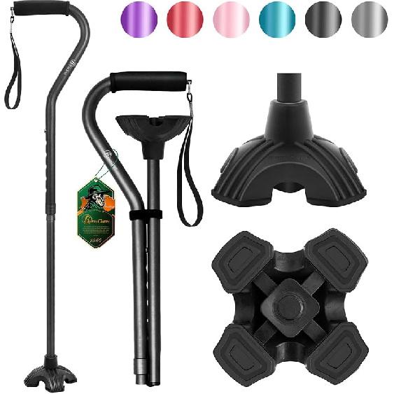 BeneCane Crutch Adjustable Crutch With Offset Soft Cushioned Handle Suitable for Men and Women,Lightweight, Comfortable, and Ultra-Stable Base Unisex