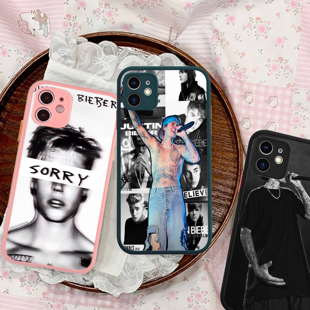 Singer Justin B-Bieber Phone Case For IPhone 13 12 X XS MAX Pro Max 16 15 11 14 Pro Max Shockproof Matte Cover