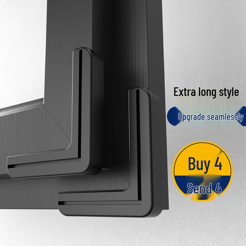 Aluminum Window Anti-Collision Corner Protector - Silicone Safety Sleeve for Inward Opening Windows