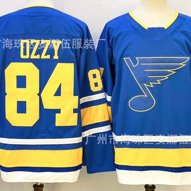 Ice Hockey Jersey Stitched Team 84 50 Blue Sports