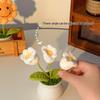 Sunflower Hand-Knitted Woolen Yarn Bouquet - Small Decorative Gift for Home