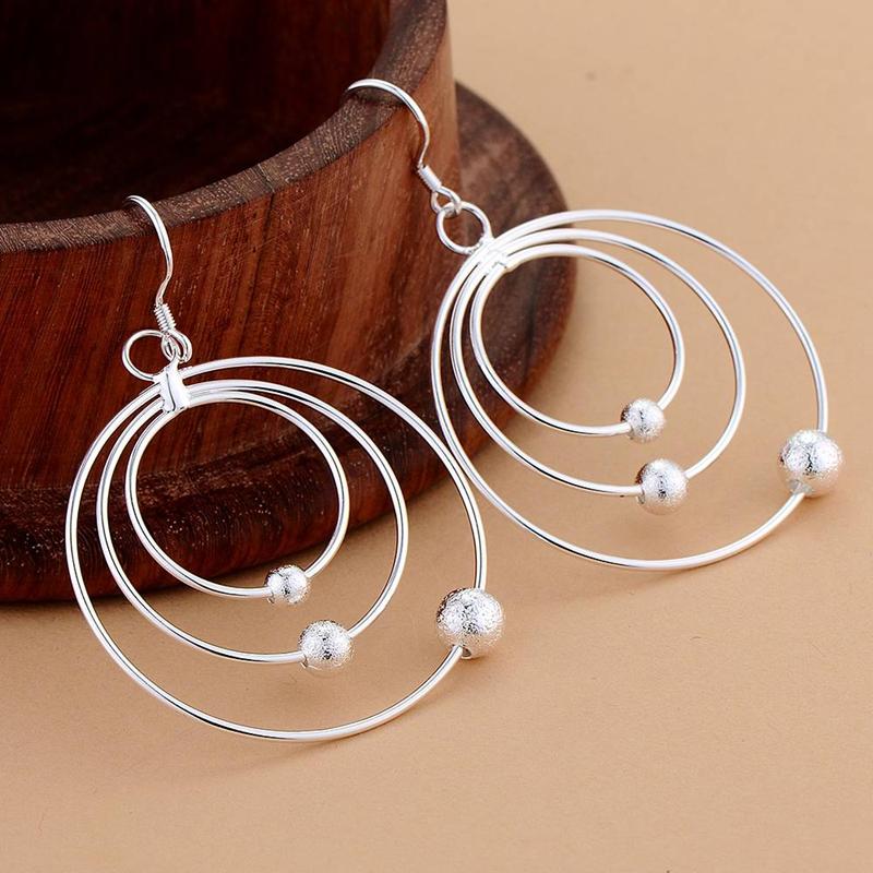 925 Sterling Silver Earrings Flowers For Women Exquisite Student Girlfriend Jewelry Accessories Wedding Fashion Gift