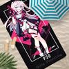 Game Girls' Frontline Towel Polyester Beach Towel Quick Dry Sand Free Bath Towel for Summer Pool Travel Vacation