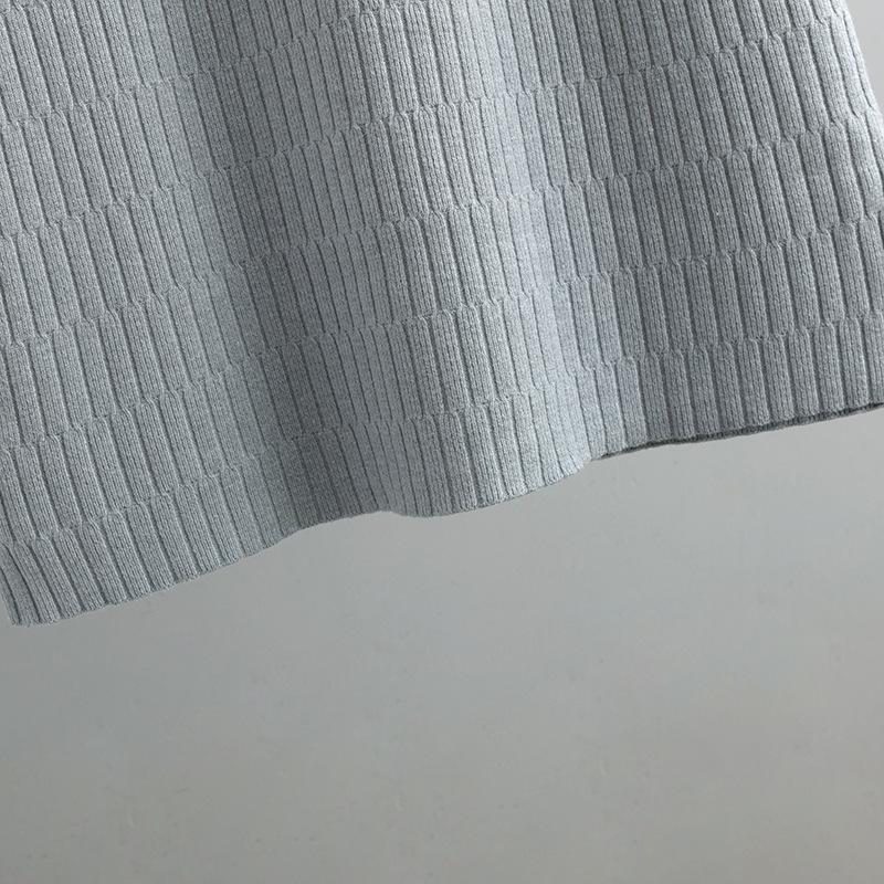 Podzim Zima Novinka O Neck Dlouhý rukáv Jednobarevný Volný Svetr Elegantní pletené šaty