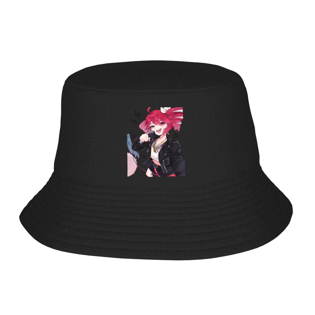 Style Kasane Teto Bucket Hat Unisex Lightweight Virtual Singer Fishing Cap Hot Summer Headwear Bob Hat