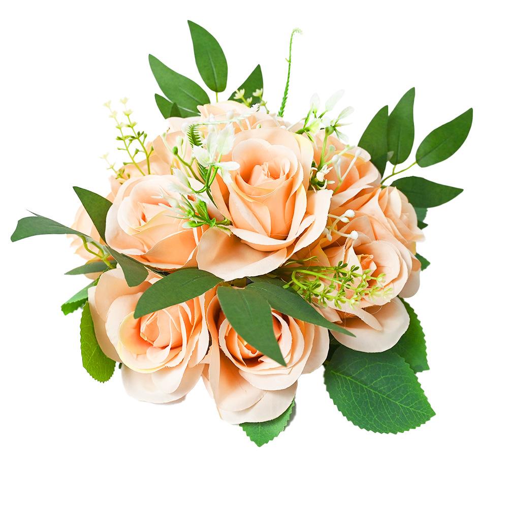 

Имитация римской колонны, шар розы, свадебное дорожное руководство, Mori Series 12, свадебная гортензия, шелковый цветок, Т-образный стол, искусственная цветочная композиция, дорога оранжевый