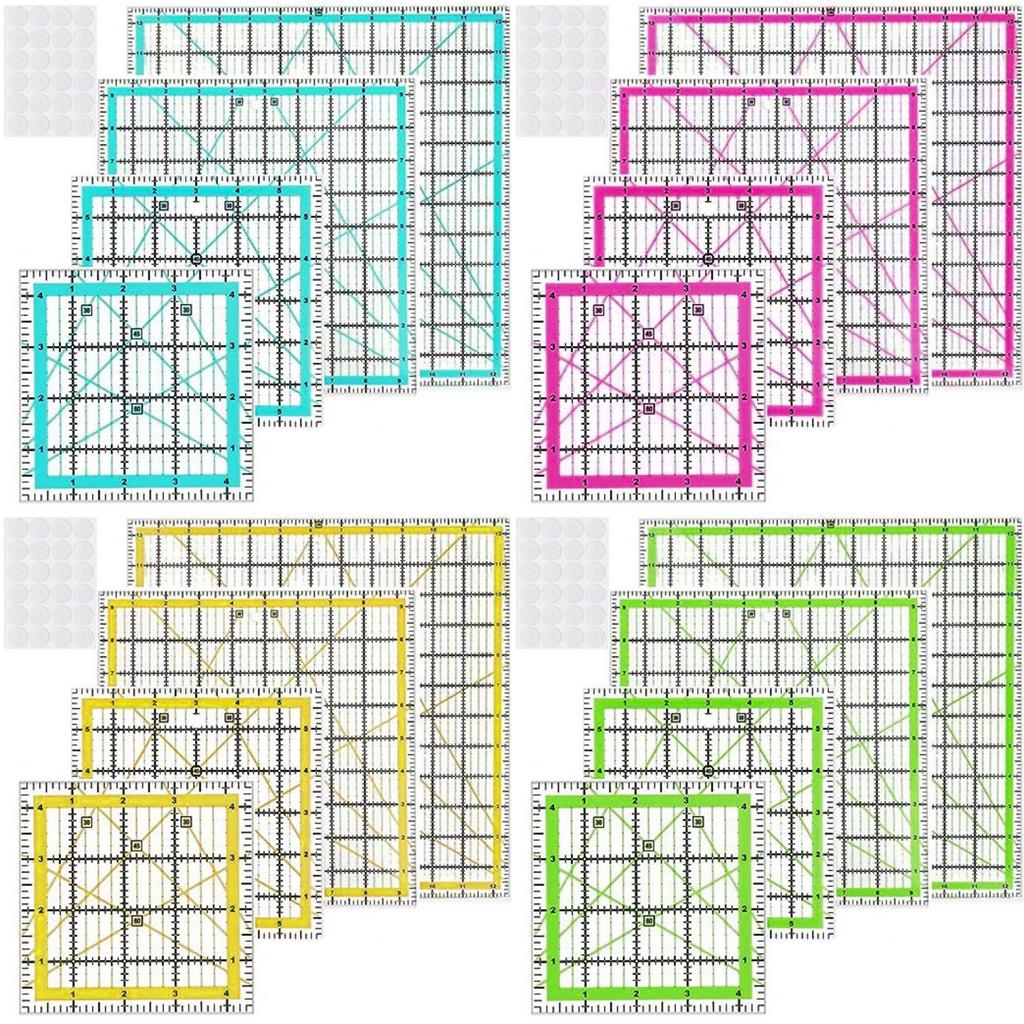 Professional Acrylic Quilting Ruler With Measurement Markings Patchwork Templates For Fabric Cutting Sewing Project