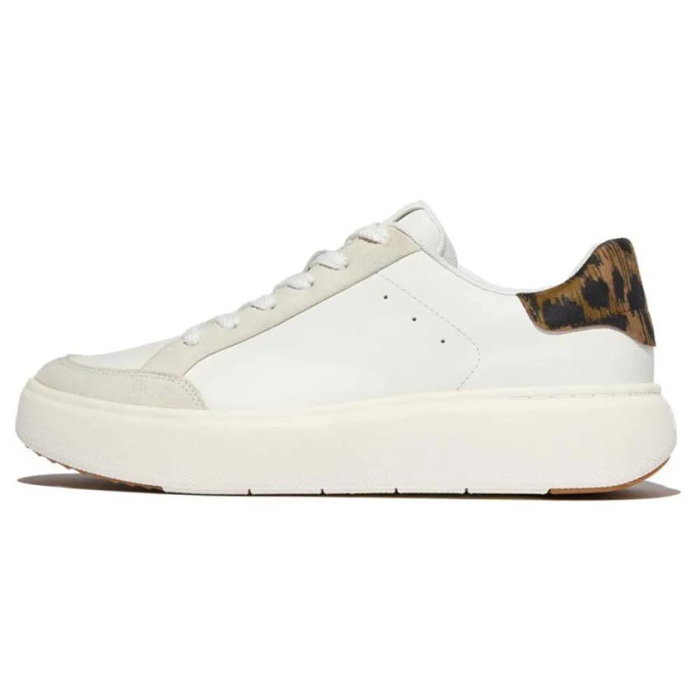 Fitflop RTG Leopard Backtab Leather Sneakers