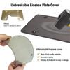 YC19 Transparent Plastic License Plate Frame, Customizable, Universal 4-hole License Plate Frame