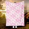 Minimalist Floral Bliss Blanket Reversible Flannel Throw for Simple Elegance AllSeason Comfort Delicate Charm Gift