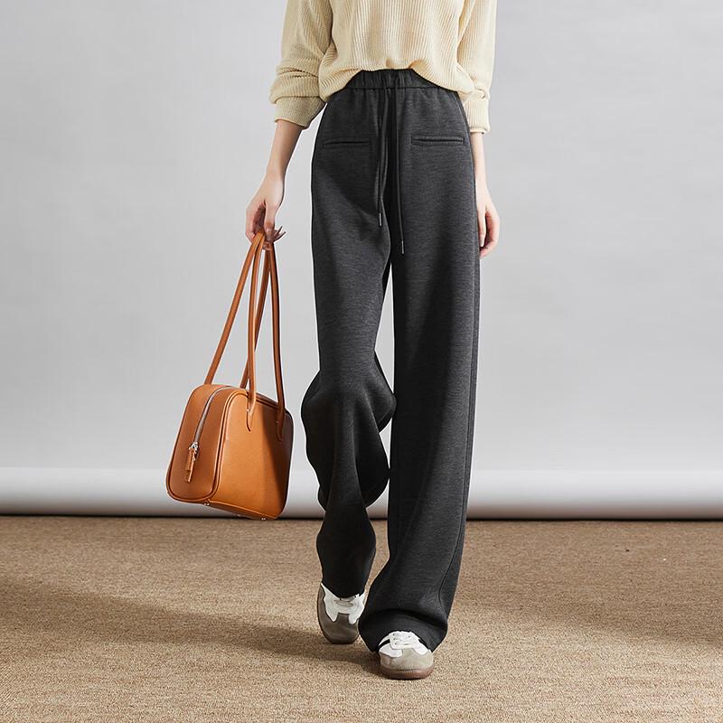 SOFSIL Women's Drawstring Wide-Leg Pants