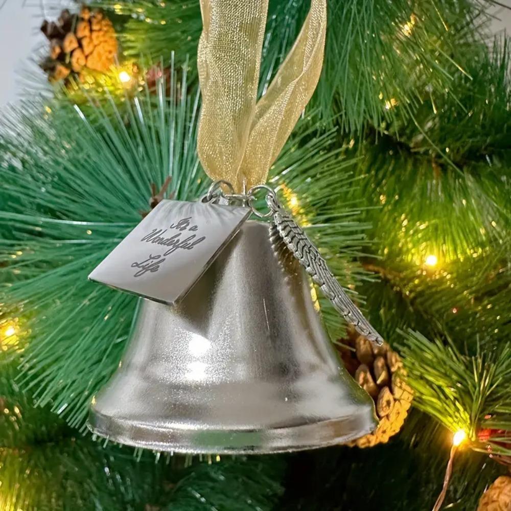 It's a Wonderful Life Angel Wing Wind Chime Bell Metal Vintage Bell  Xmas Decor