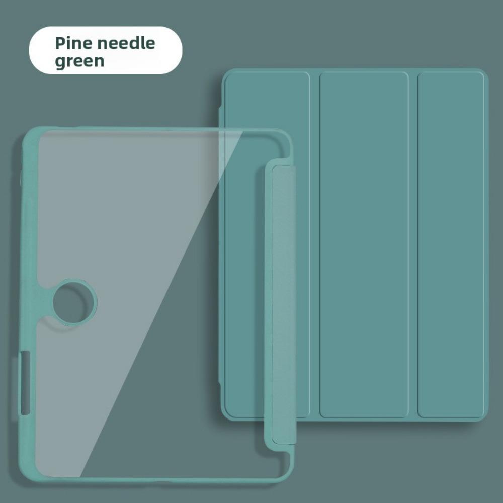 For OPPO Pad 4 Pro Case with Air 23 Pen Slot 11.4 12.1 Inch Transparent Anti Bend Leather Cover for Tablet