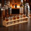 Rundloch Schnapsglas Halter 6/12 Löcher Weinglas Regal Bambus Schnapsglas Tablett Heimbrauerei