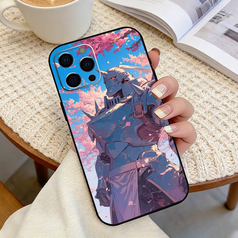 Fullmetal-l Alchemist-t Alphonse Phone Case For iPhone 17, 16,15,14,13,12,11 Plus,Pro Max, Others Soft Black Cover