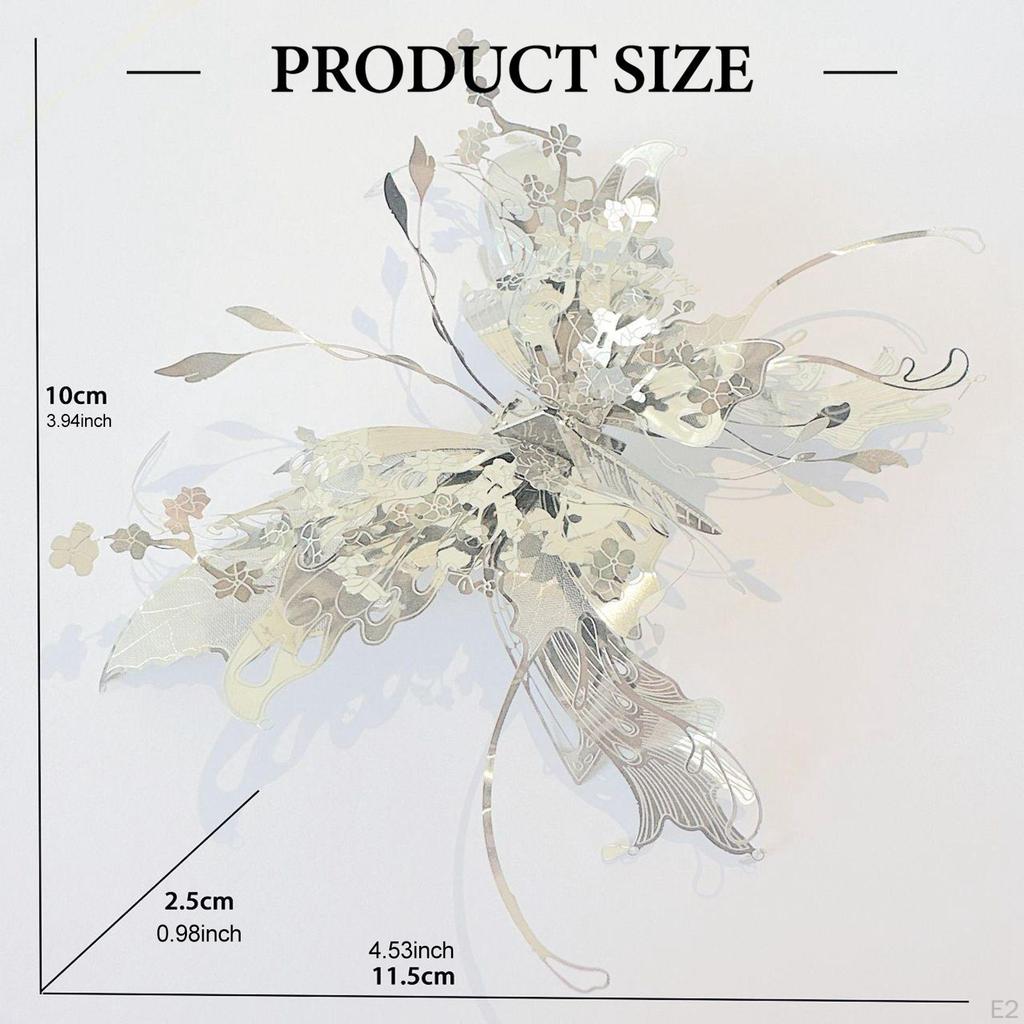 3D Fjärilspussel DIY Heminredning Hantverk Nyhet Metallmodellbyggsats för Vuxna Födelsedagspresent