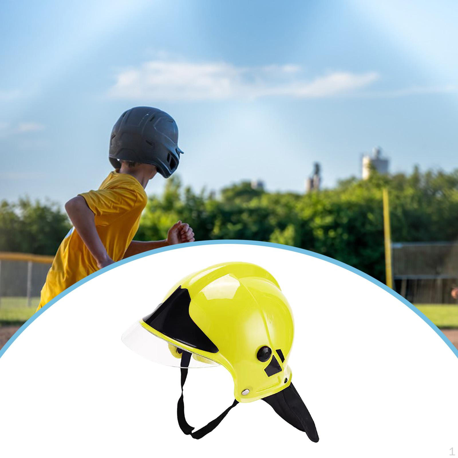 

Kids Baseball Helmet Shock Absorbing Softball with Chin Strap for Park Indoor Training жовтий