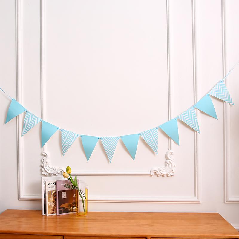 First Birthday Party Decorations: Gender-Neutral Pull Flags & Full Moon Background for Kids