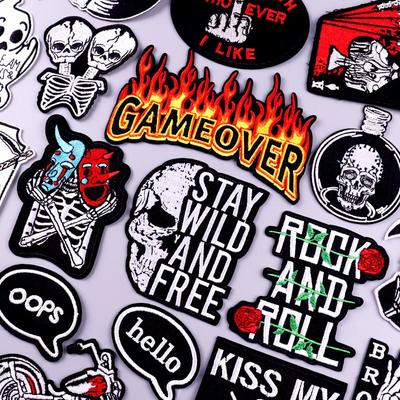 Embroidered Patches For Clothing Iron On Patches On Clothes Embroidery Patch Sticker On Clothes Thermo Adhesive Patches