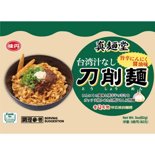 Doverfield Shinmendo Taiwanese Knife-Cut Noodles, Spicy Garlic Soy Sauce Flavor, 82g X 24 Packs