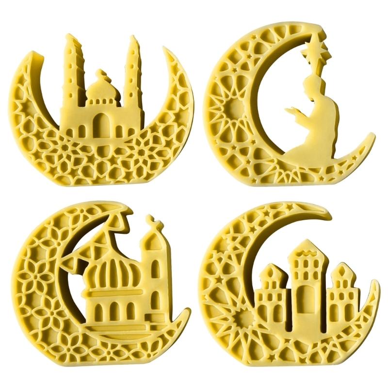 Moon Shape Epoxy Resin Mold Eid Series Reusable Silicone Molds for Crafting Jewelry Ornaments and Decoration Projects