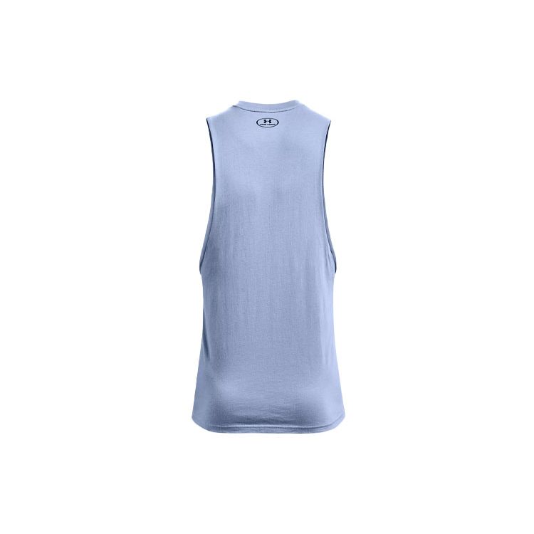 Under Armour Sportstyle Training Loose Fit Crew Neck Tank Top Men Tops Blue 1329286-420
