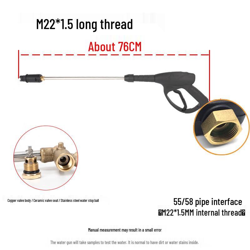 High-Pressure Fan Nozzle Car Wash Spray Gun Head