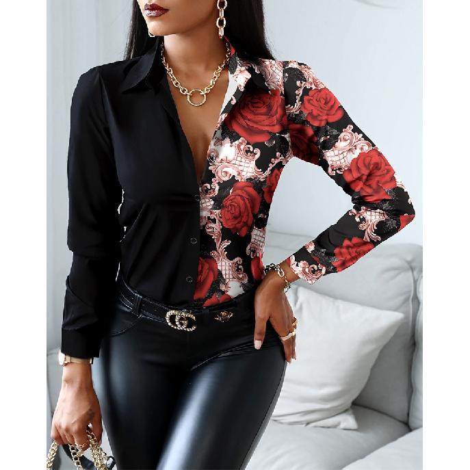 Spring And Autumn New Women'S Versatile Long Sleeve Daily Business Commuter Elegant Comfort Sexy Bottom Shirt Top