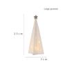 LED Light-up Decor for Christmas, Mini Ceramic Snowman Santa Reindeer Ornament
