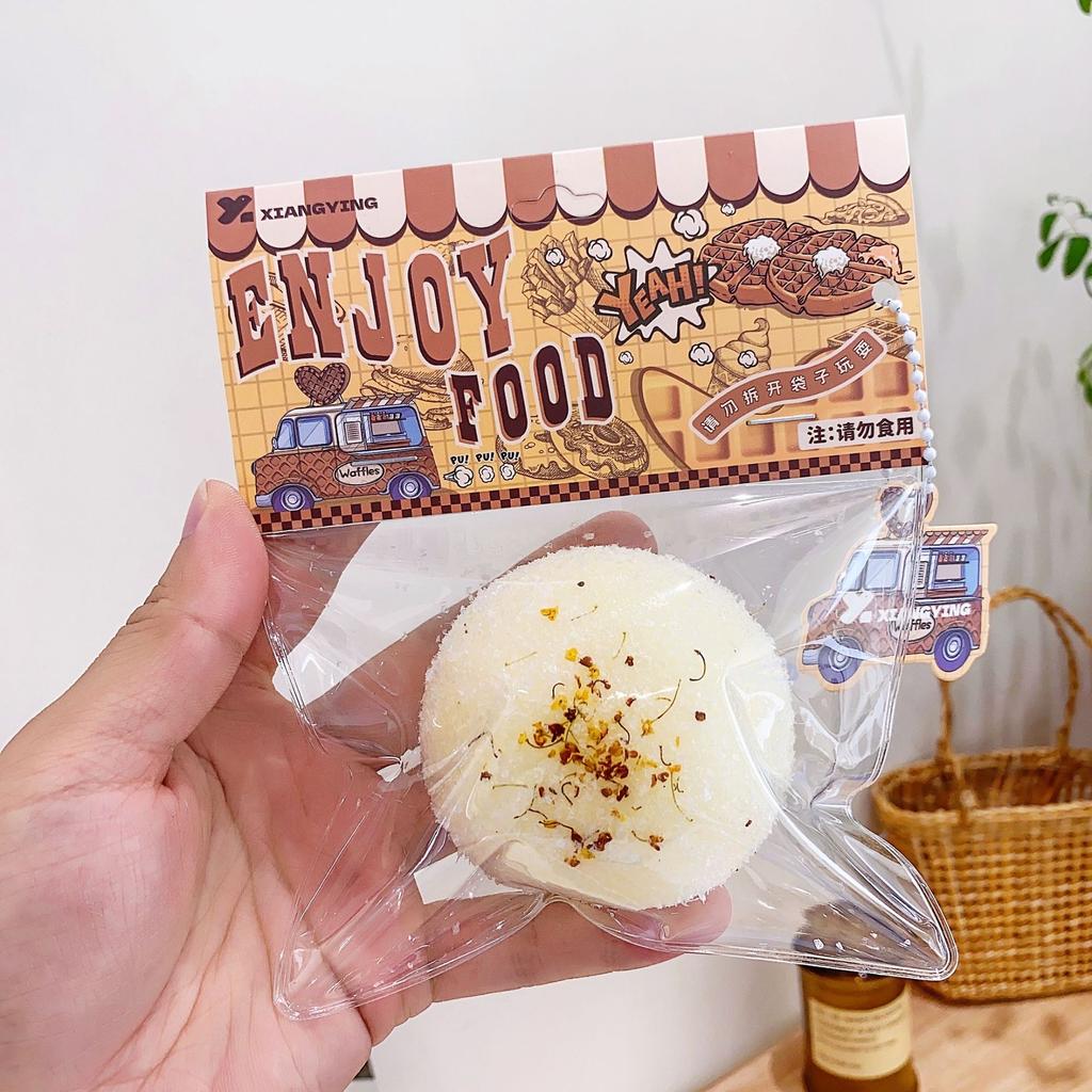 Cute Cartoon Food Squeeze Toy Silicone Pinch Slow Rebound Decompression Toy for Adult Kids Gift Stress Reliever Toys