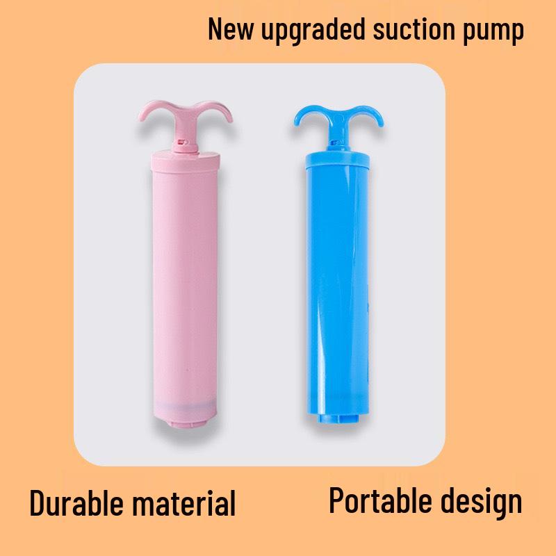 Sacchetto di Stoccaggio a Compressione Sottovuoto Manuale Portatile