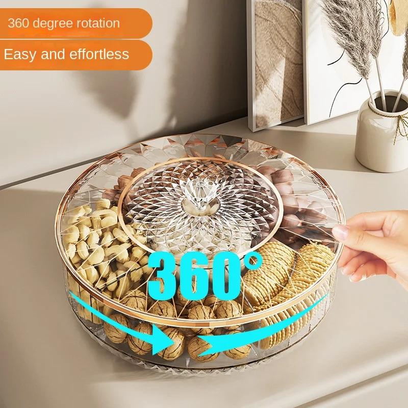 High Quality Snack Storage Box, 360 Degree Rotatable, Suitable for Living Room and Furniture Decoration